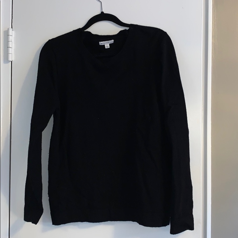 J Crew Mercantile Black Sweater Large